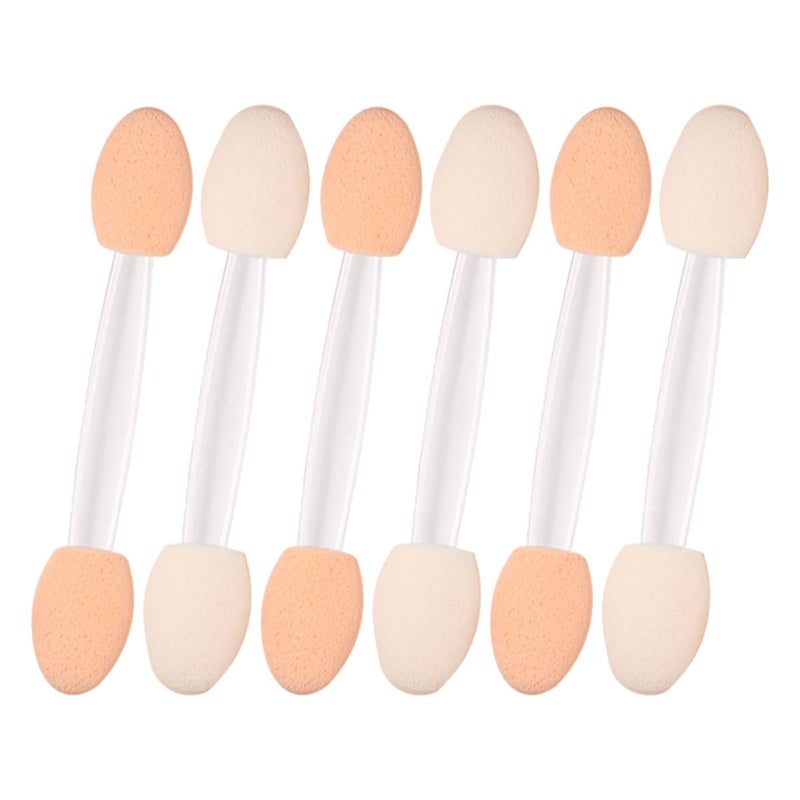 30Pcs Double Ended White Sponge Eyeshadow Brush Set Professional Makeup Tools - Image 1